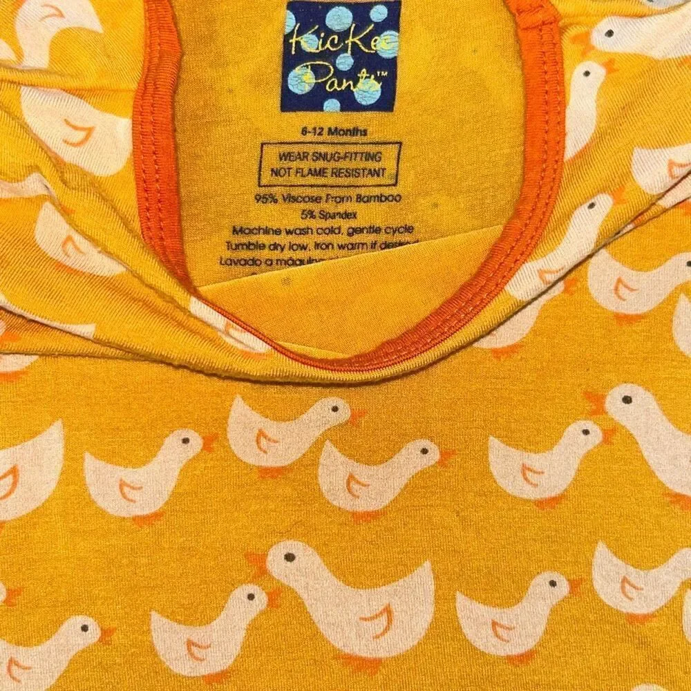 Kickee pants duck pajama set 6/12